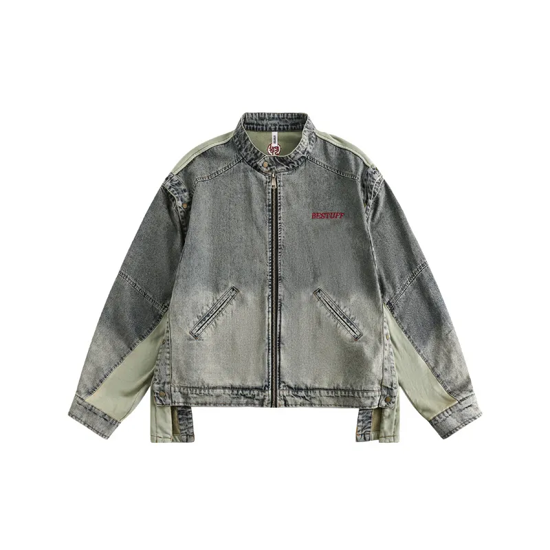 Fashion Street Two Sleeve Detachable Creative Distinctive Denim Jacket