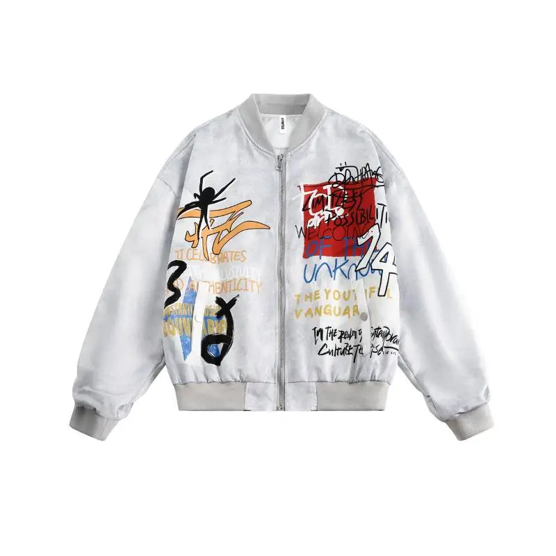 Fashion Graffiti Bomber Jacket